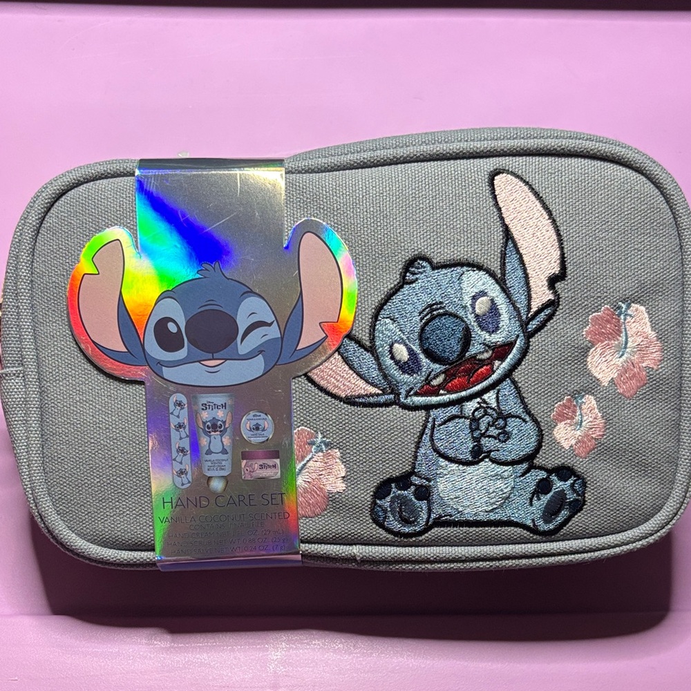 Disney Stitch Hand Care Set - VANILLA COCONUT lotion scrub and salve with nail f